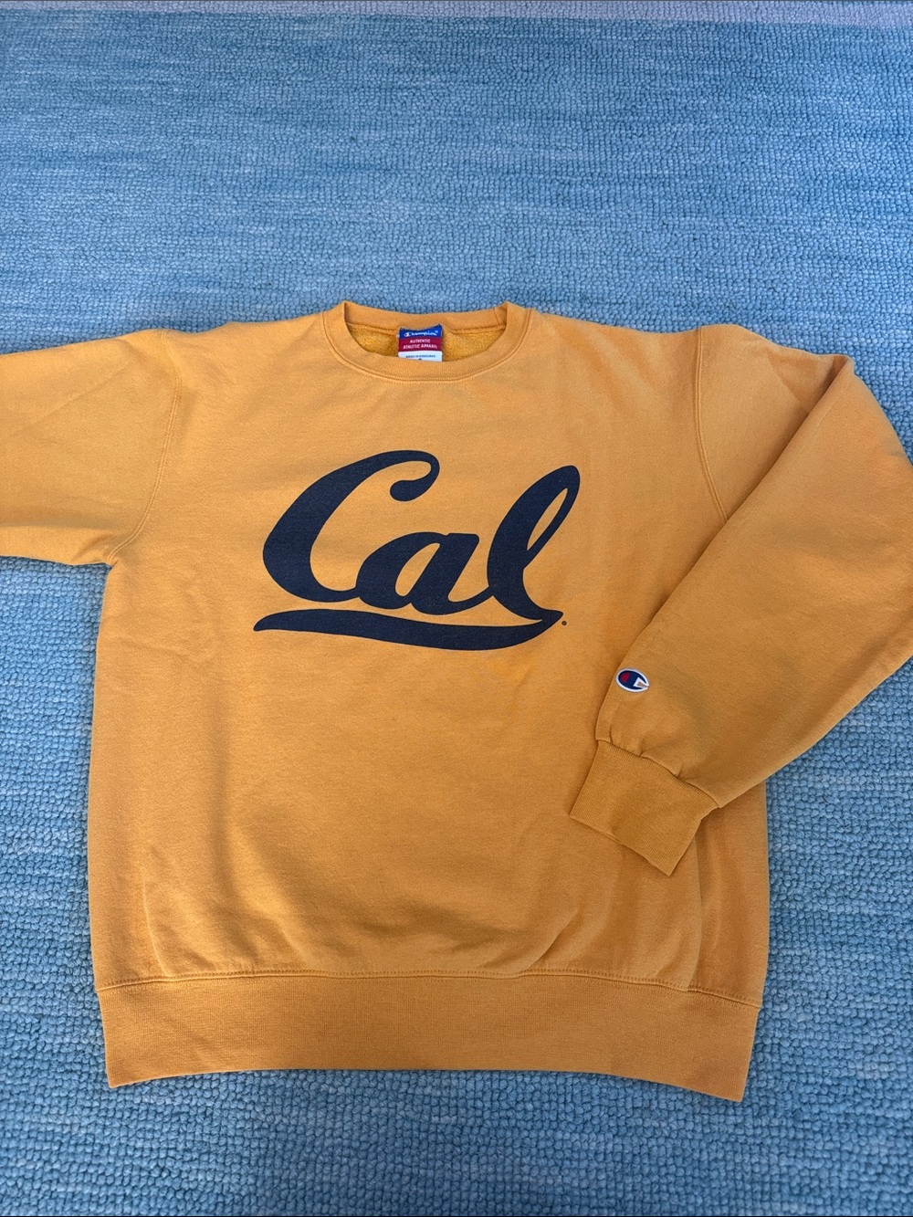 Champion Cal Script Crewneck Sweatshirt - Mustard